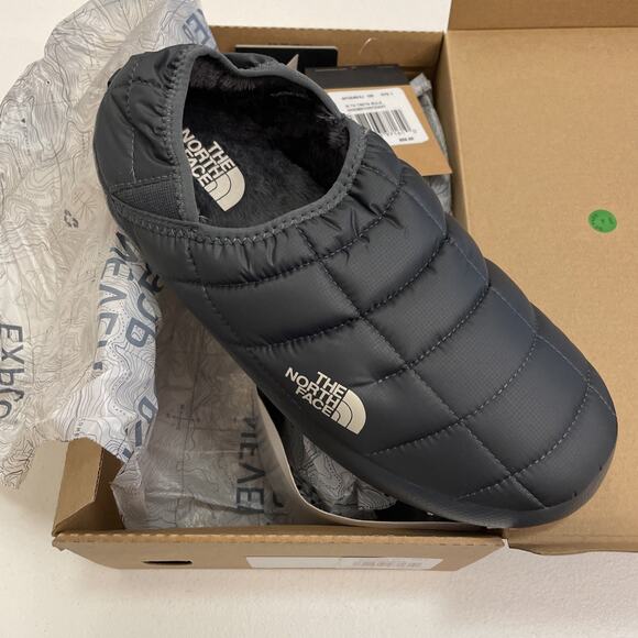 NEW The North Face ThermoBall Traction Mule V Slippers Women’s Vanadis Grey 10 - Picture 1 of 5